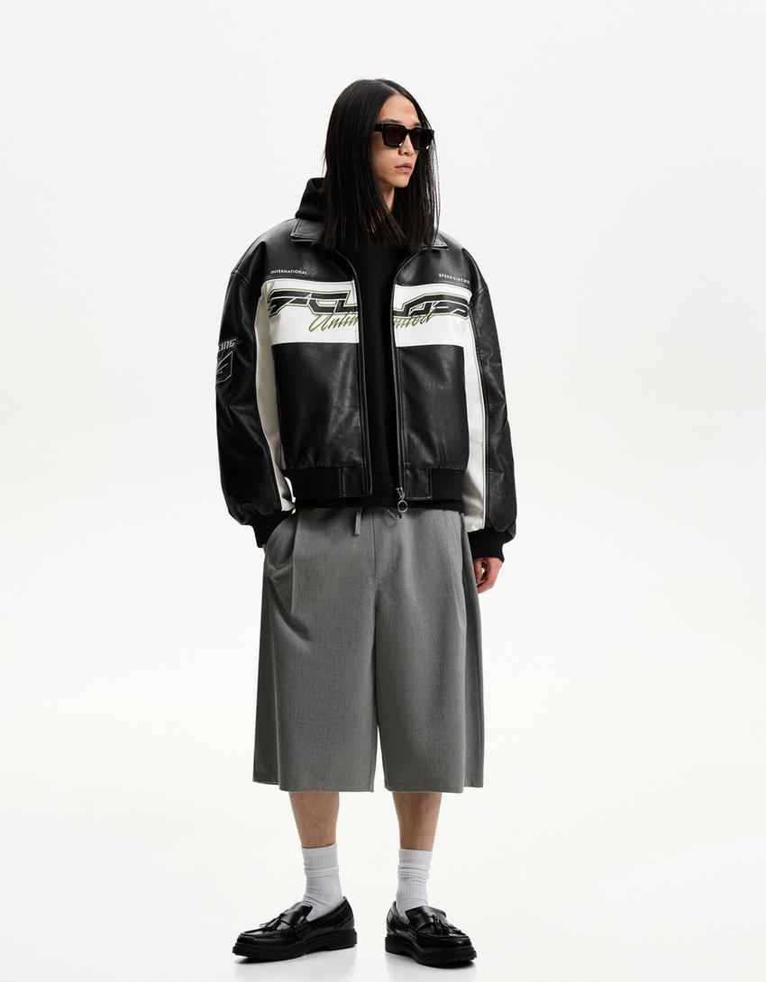  Artificial leather jacket 