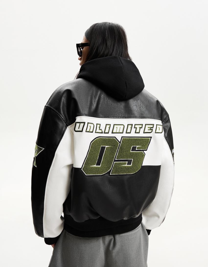  Artificial leather jacket 