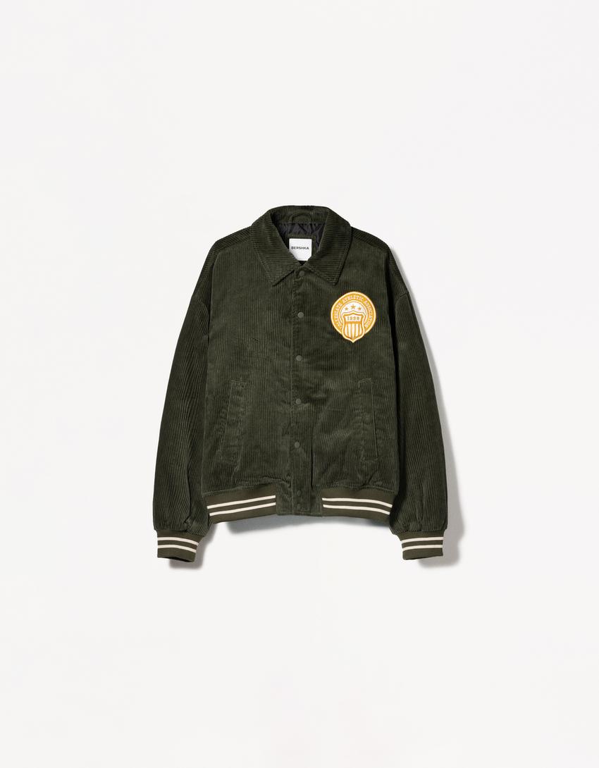 Velvet retro jacket with semolina