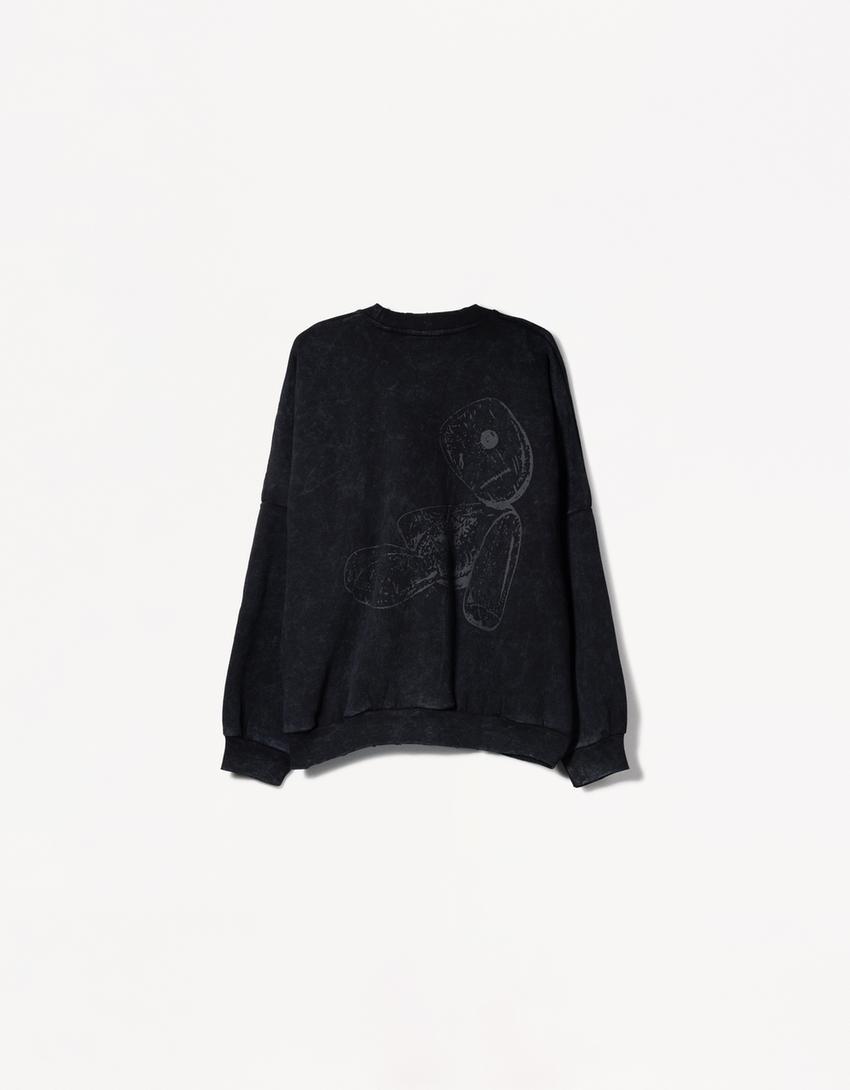  Bonge printed bike collar sweatshirt 