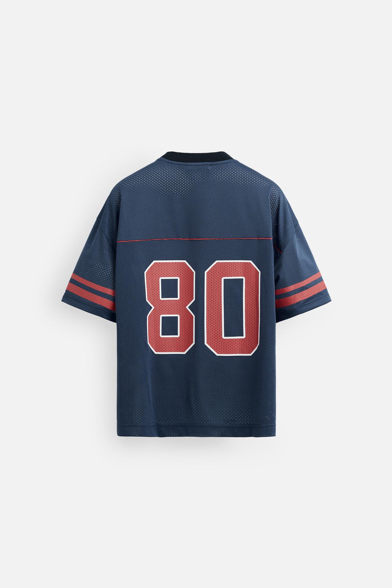 VARSITY GRID TEXTURED T-SHIRT