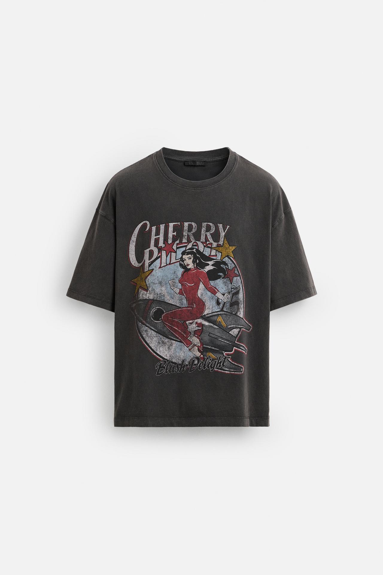 FADED PRINTED T-SHIRT