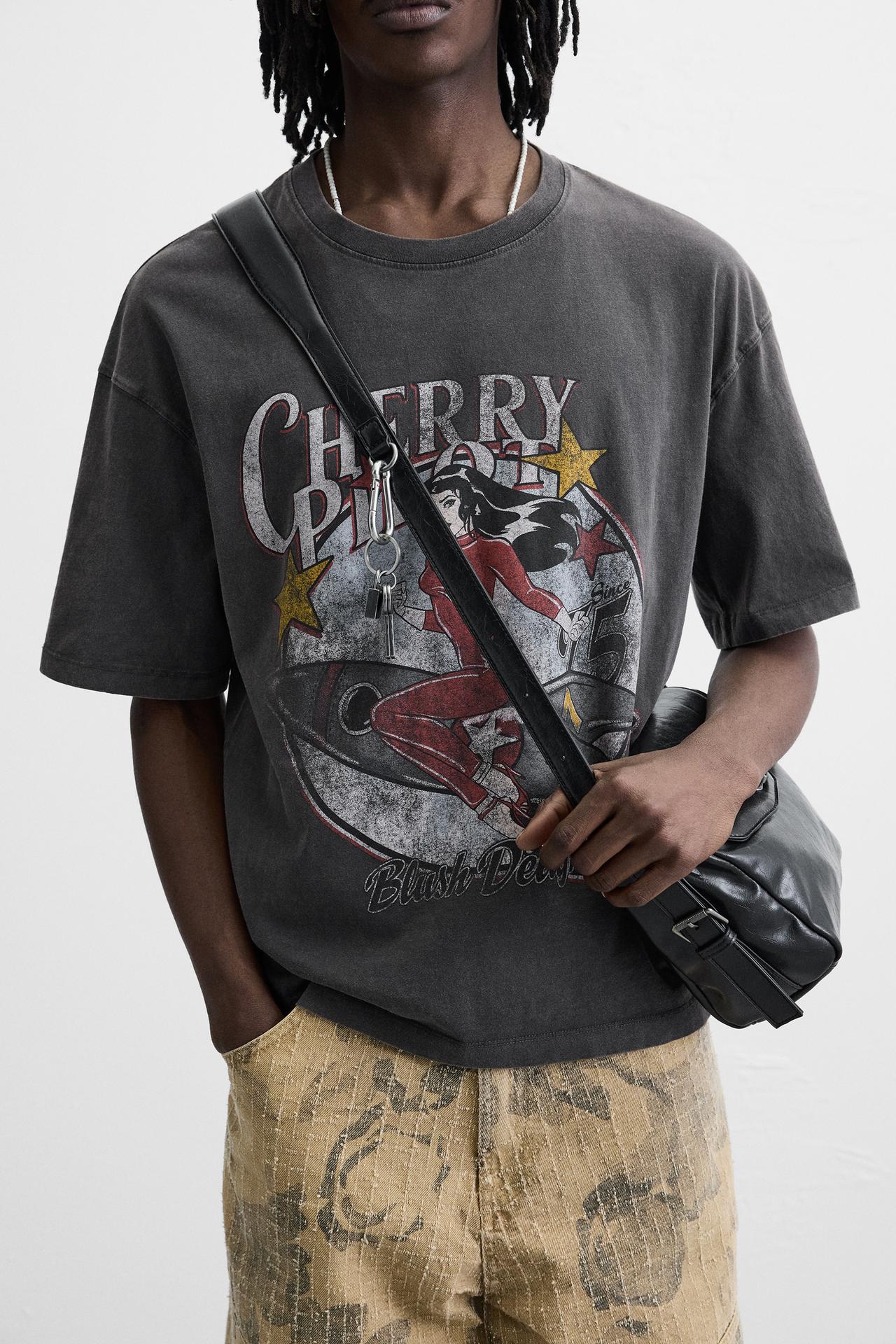 FADED PRINTED T-SHIRT