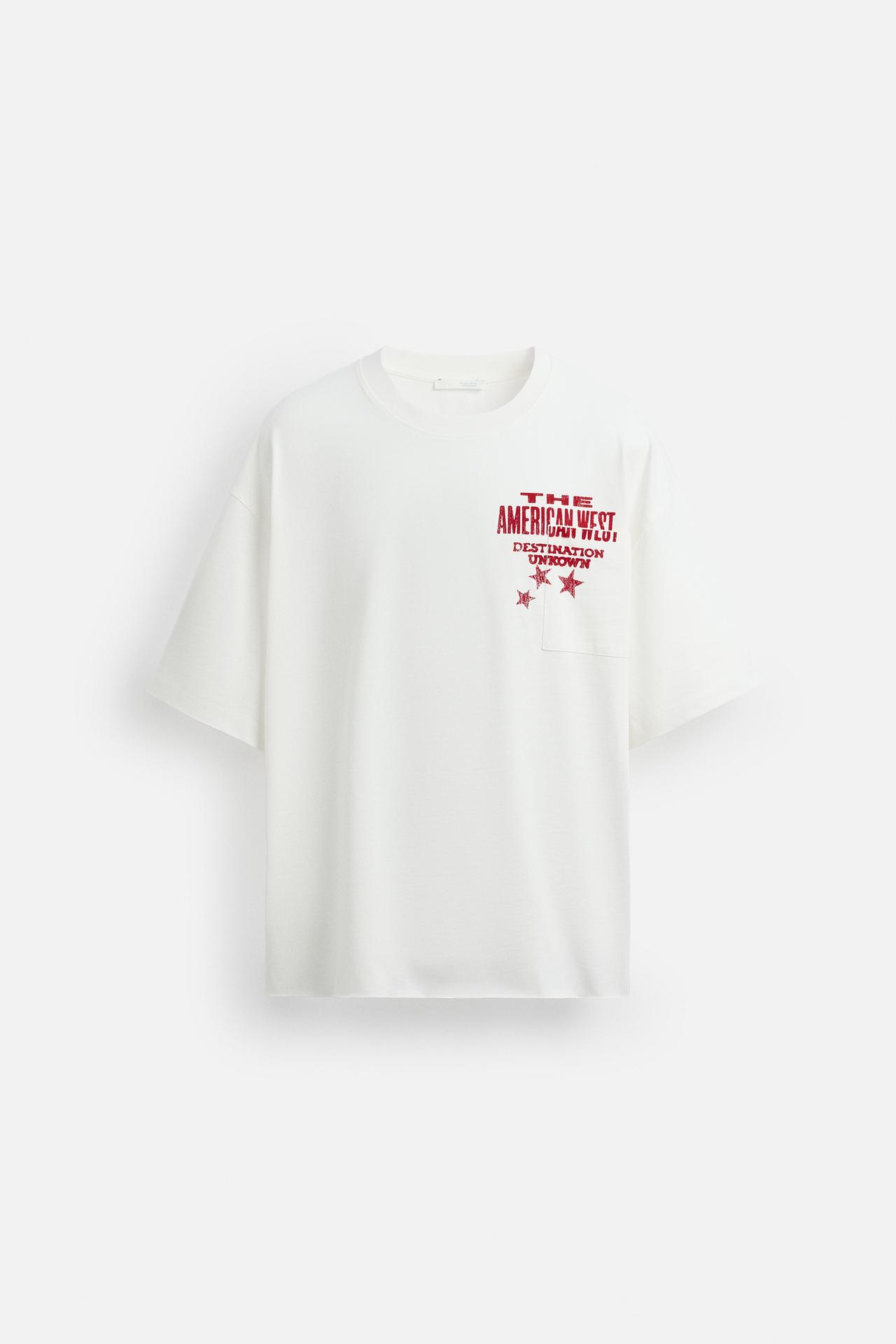 WASHED PRINT T-SHIRT