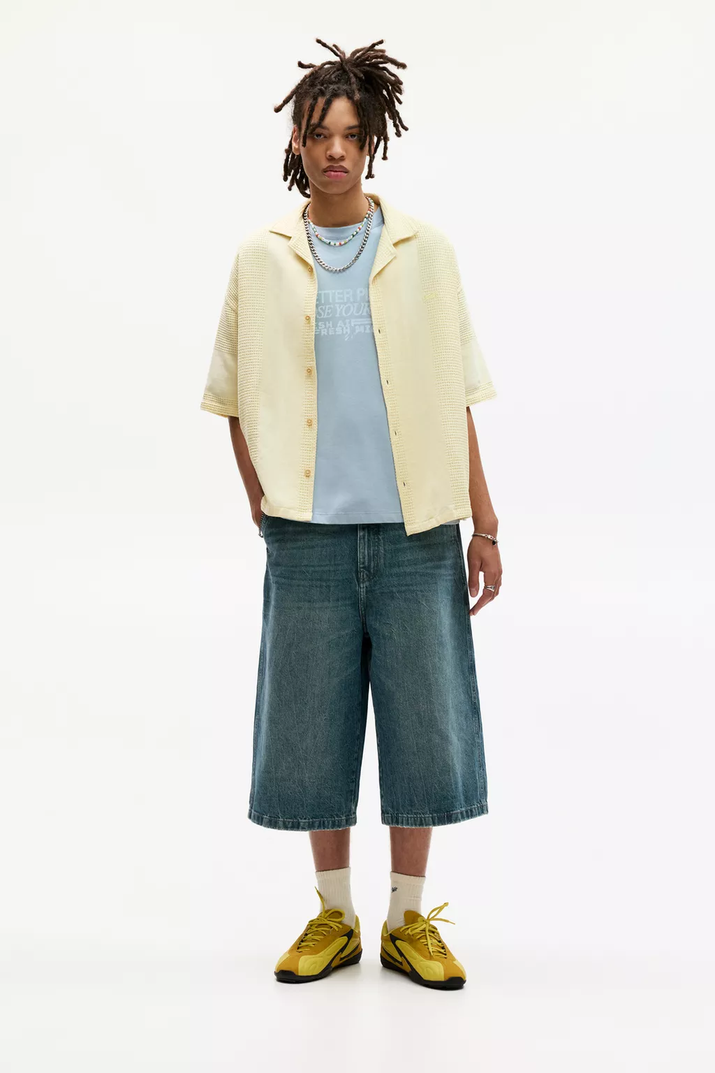  Short sleeves and wafer textured STWD shirt 