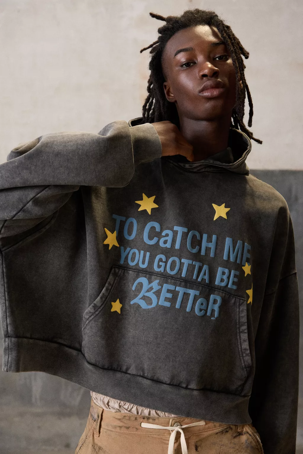  Rocket and Hooded crop STWD sweatshirt 