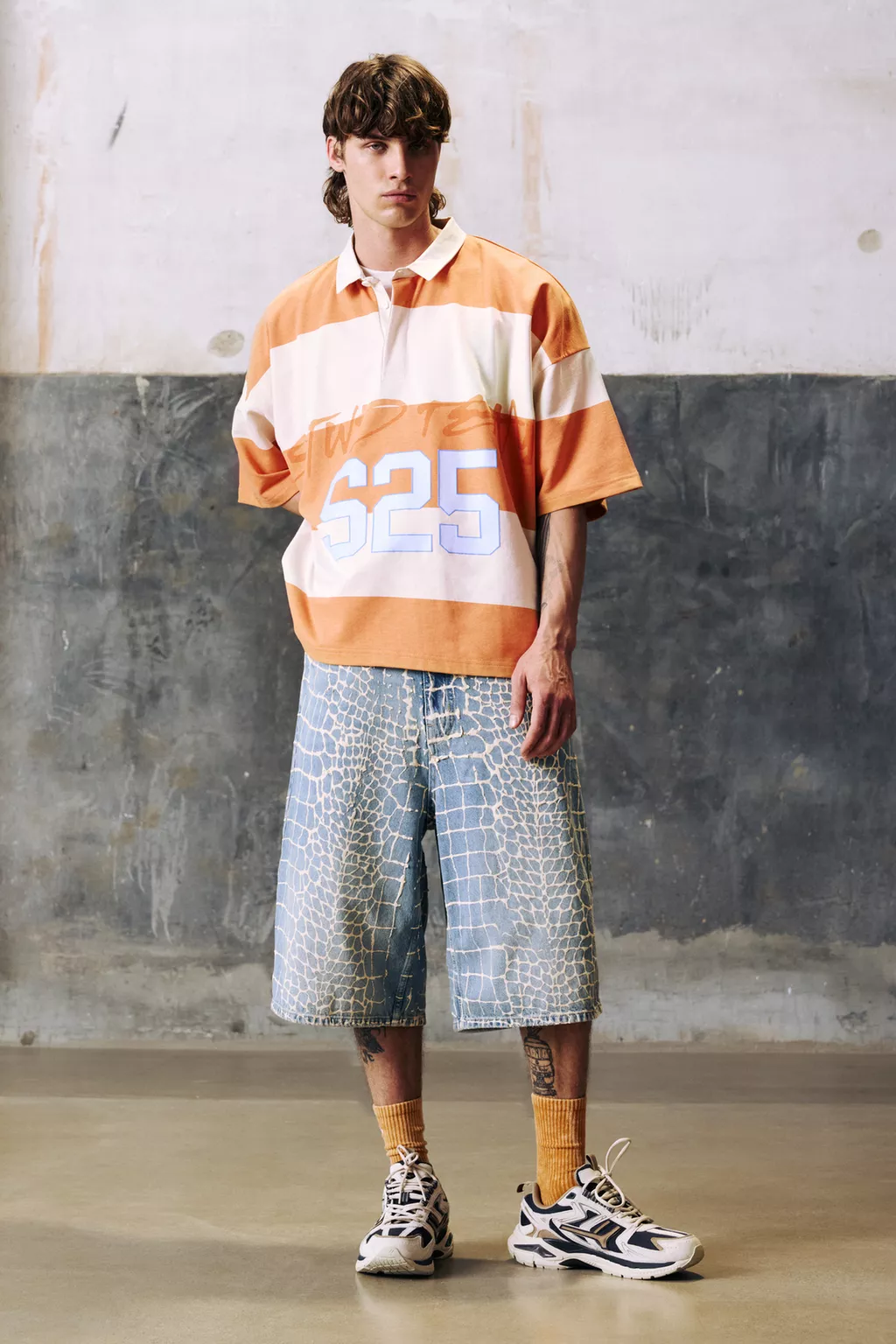  Striped and polo collar STWD t-shirt 