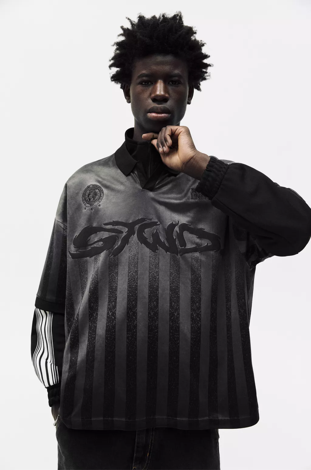  Polo Collar Striped STWD T-shirt 
