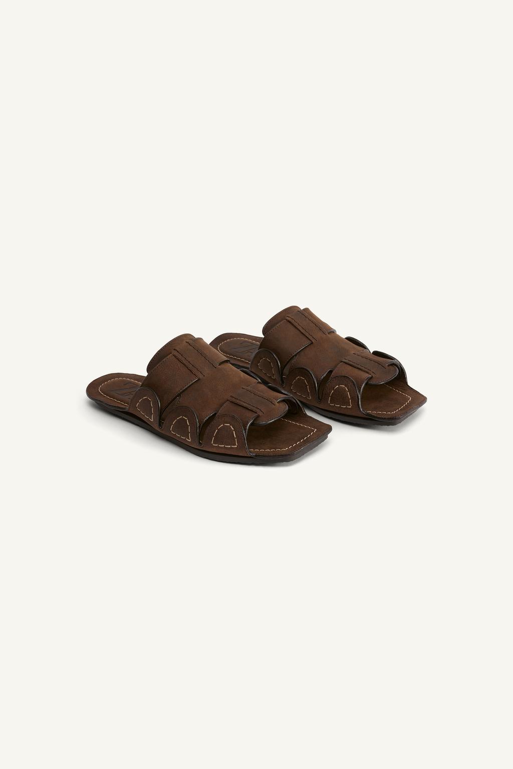 LEATHER SANDALS WITH STRAPS - LIMITED EDITION