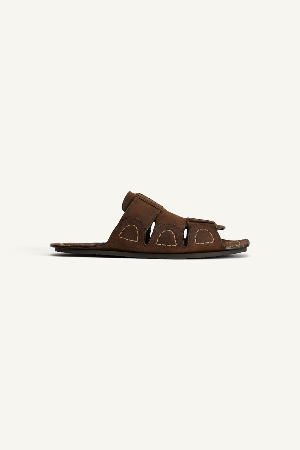 LEATHER SANDALS WITH STRAPS - LIMITED EDITION