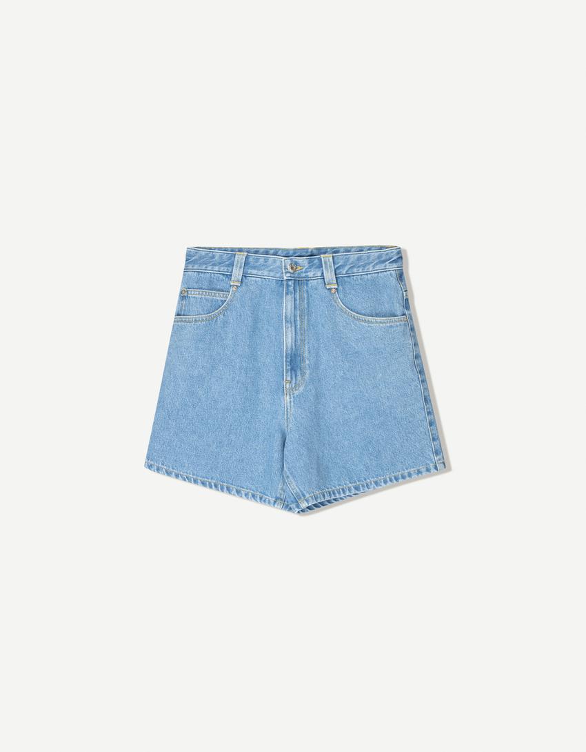 Denim bermuda shorts