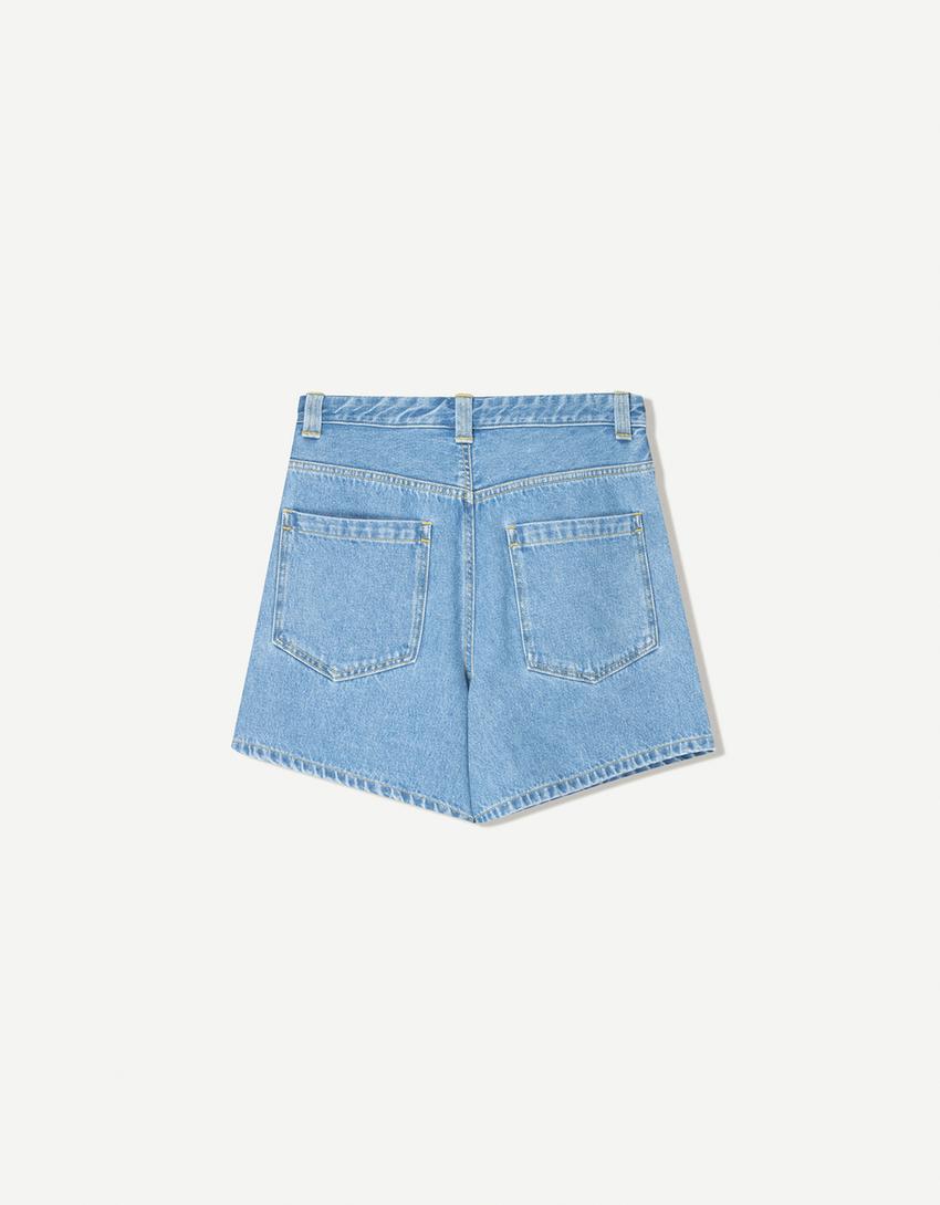 Denim bermuda shorts