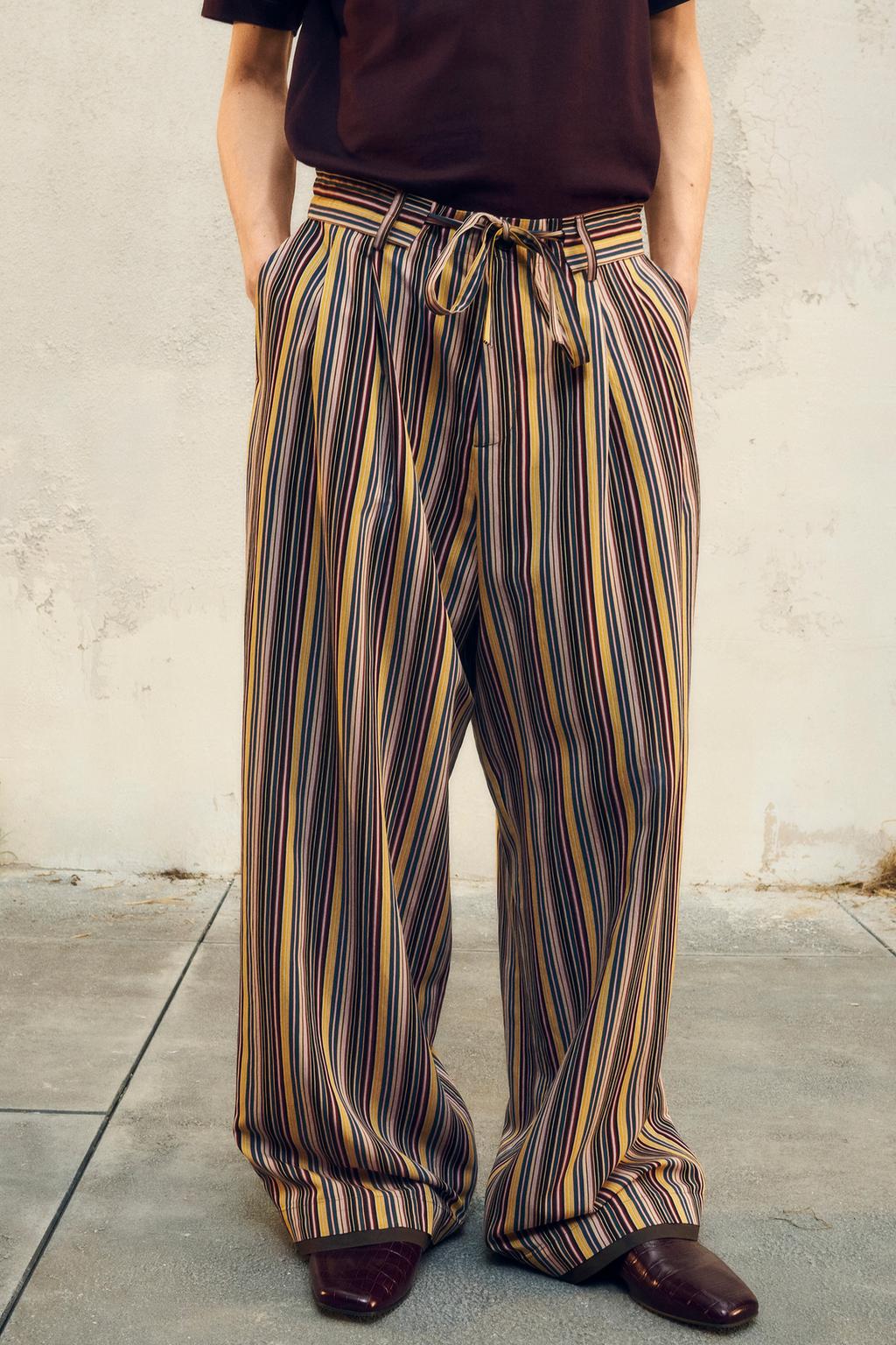 WIDE-FIT STRIPED TROUSERS - LIMITED EDITION