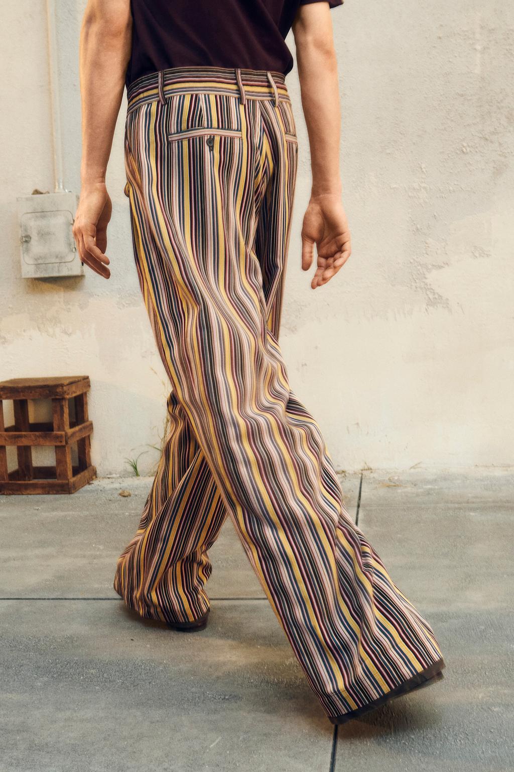 WIDE-FIT STRIPED TROUSERS - LIMITED EDITION