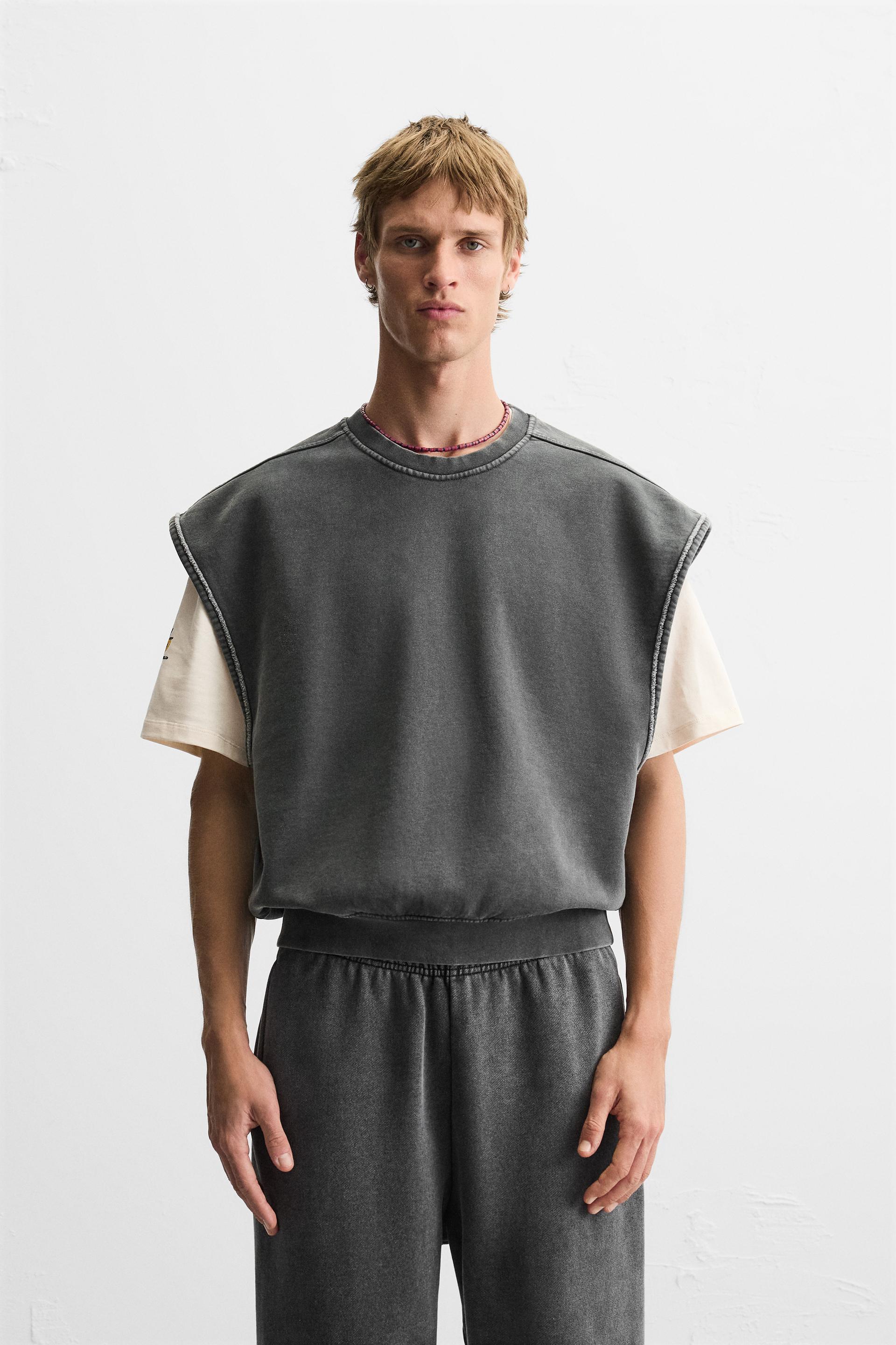 WASHED FLEECE GILET