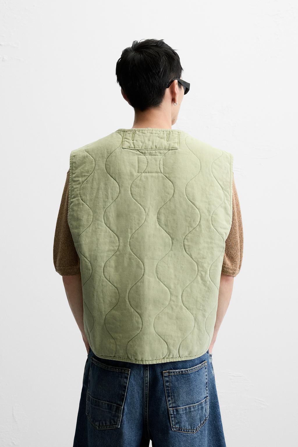 WASHED PADDED GILET