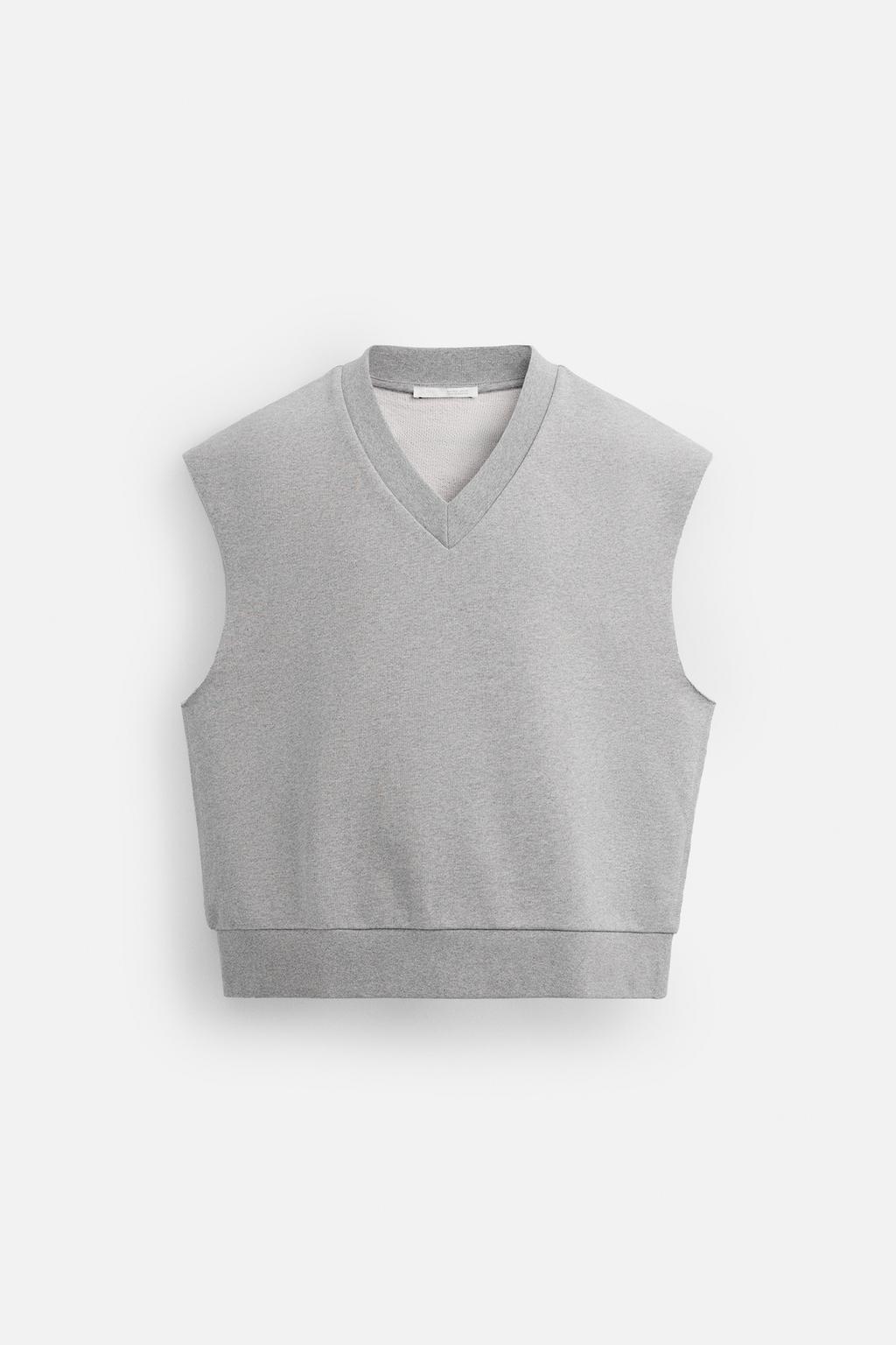 IRREGULAR FINISH FLEECE GILET