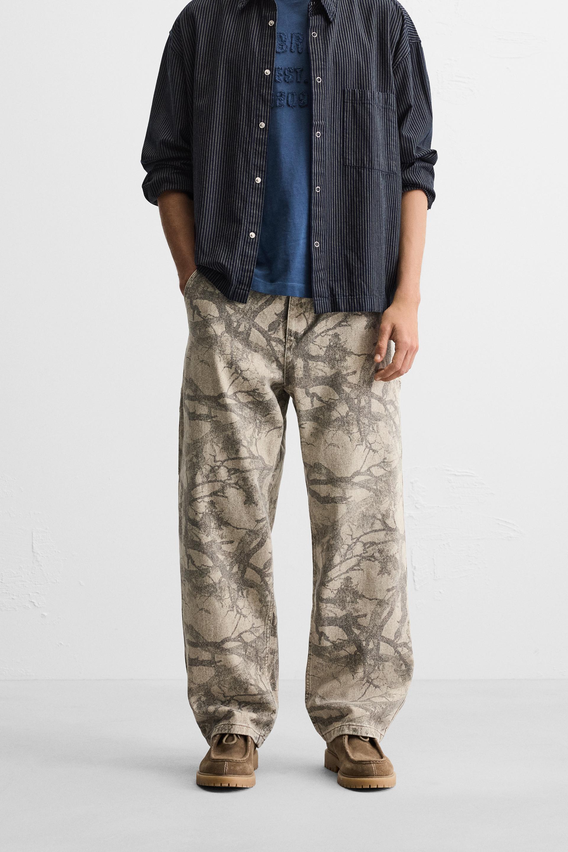 ABSTRACT PRINT CARPENTER TROUSERS