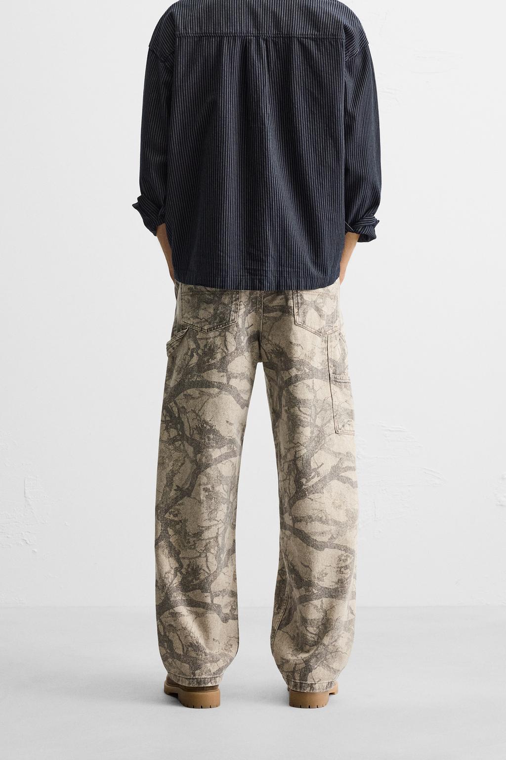 ABSTRACT PRINT CARPENTER TROUSERS