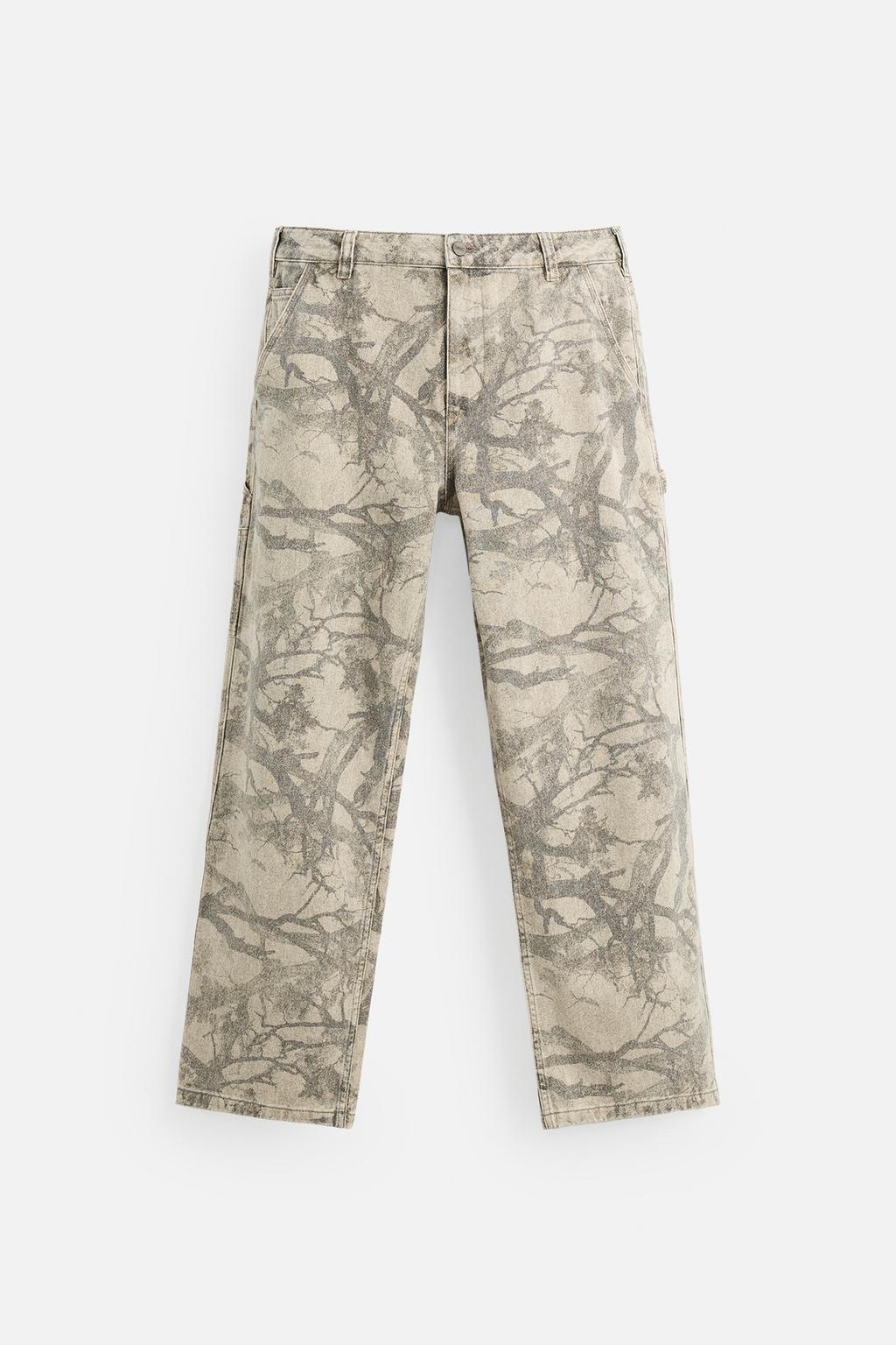ABSTRACT PRINT CARPENTER TROUSERS