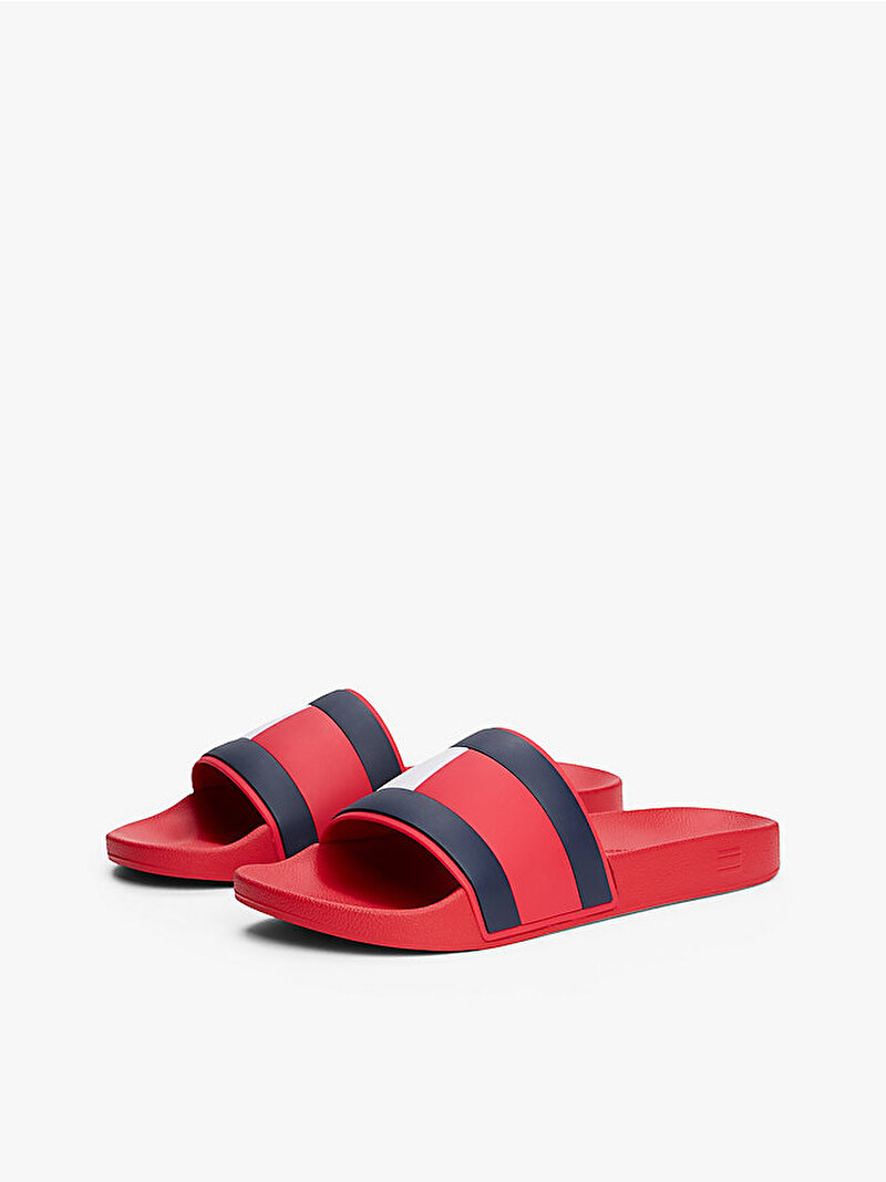 men's rubber th flag beach slippers