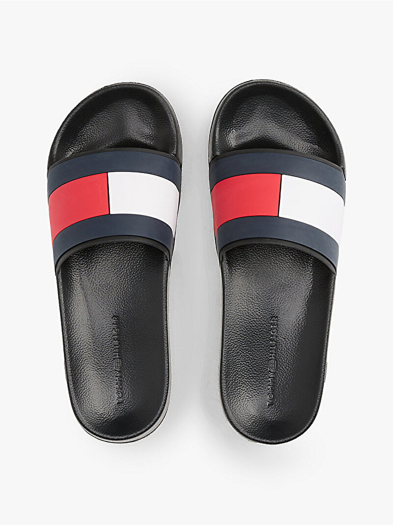 men's rubber th flag beach slippers