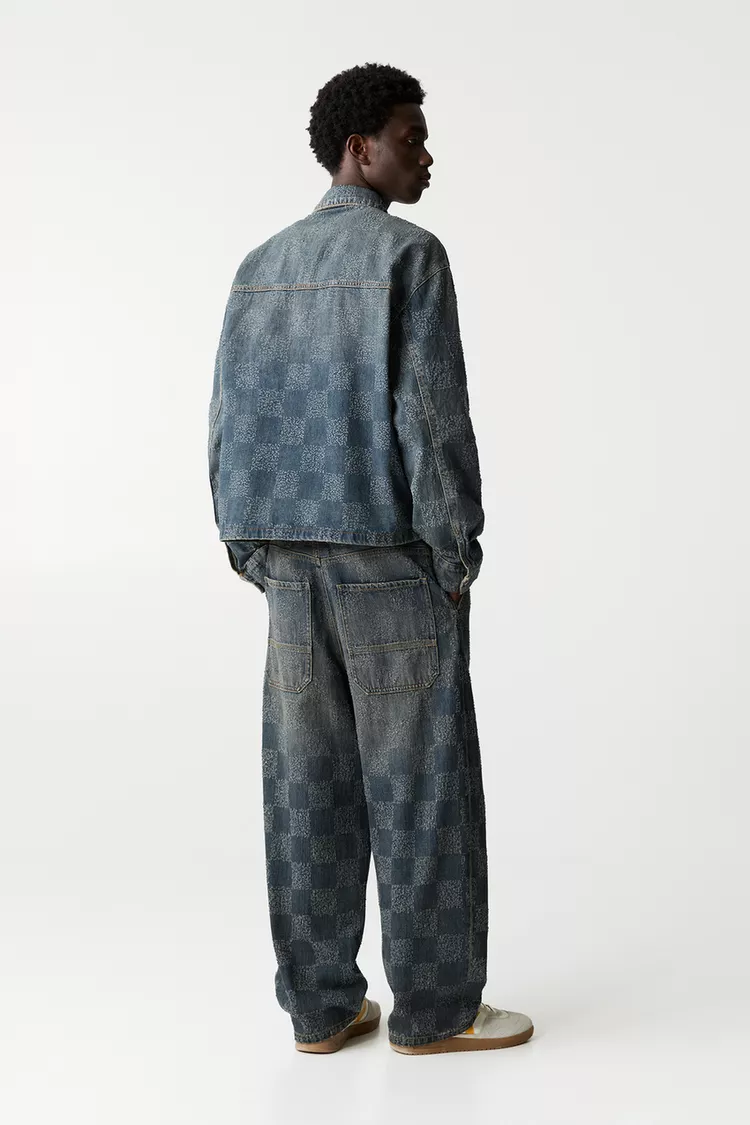  Check skater jeans 