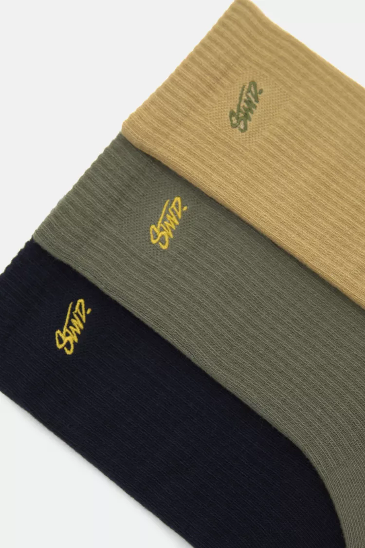 STWD embroidered socks set