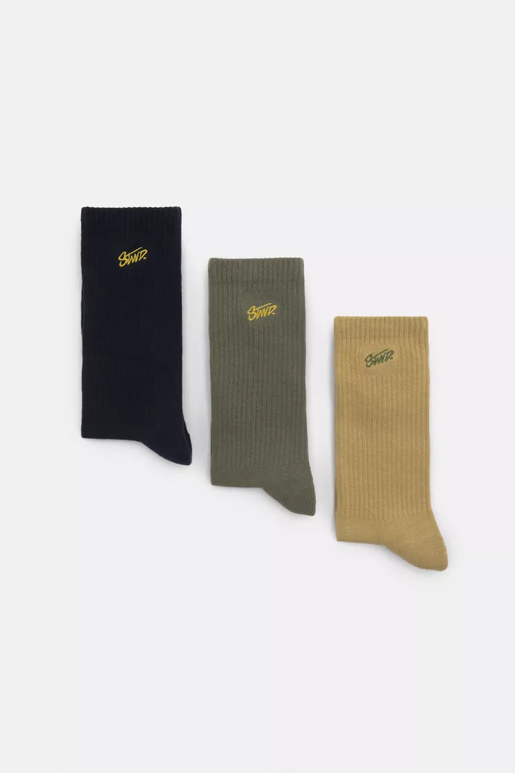 STWD embroidered socks set
