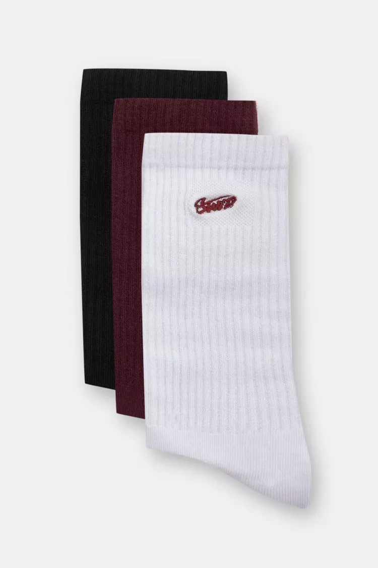 STWD logo long socks set