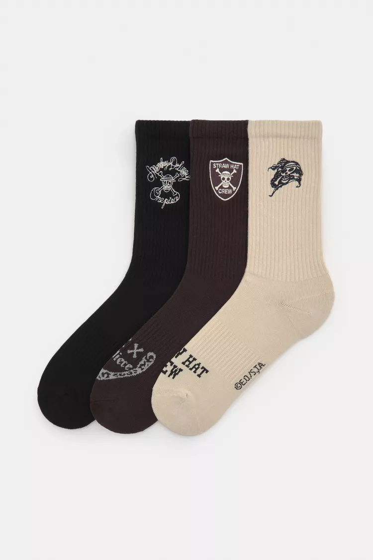 STWD logo long socks set