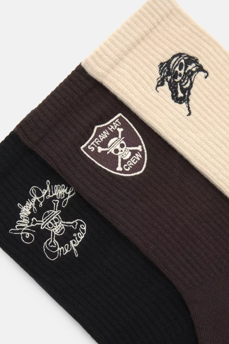 STWD logo long socks set