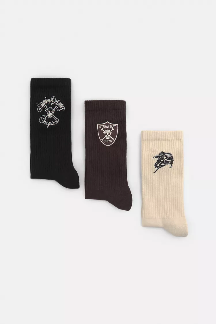 STWD logo long socks set