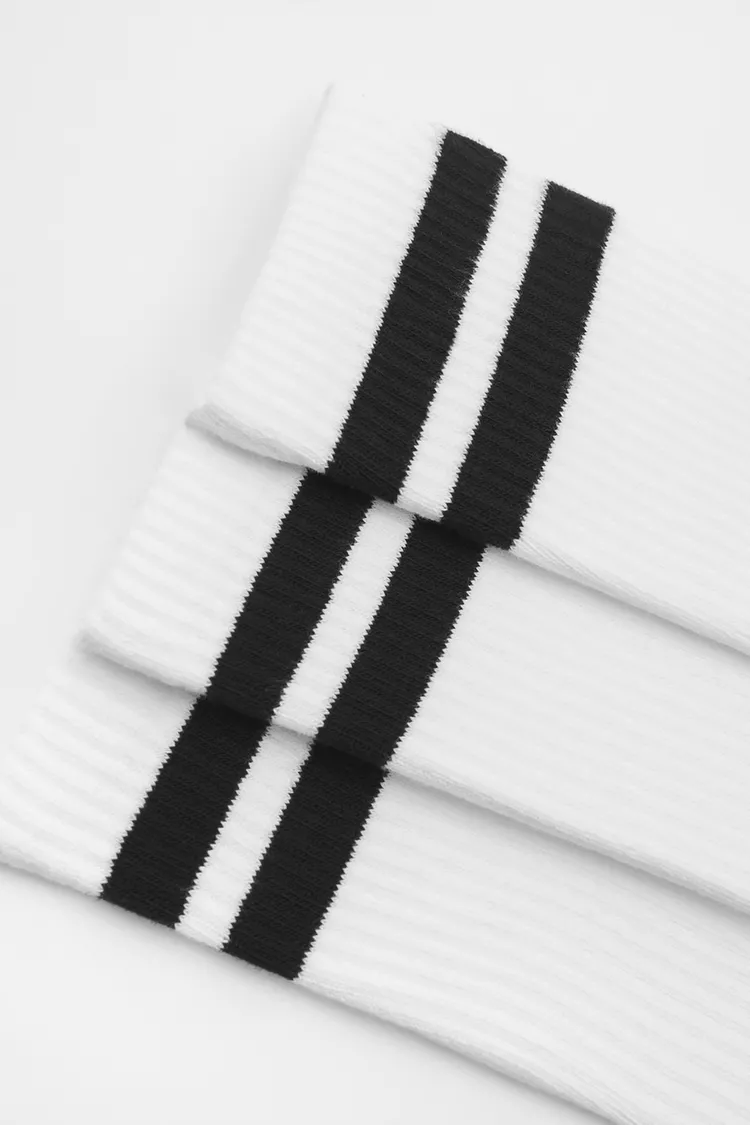 White sports socks