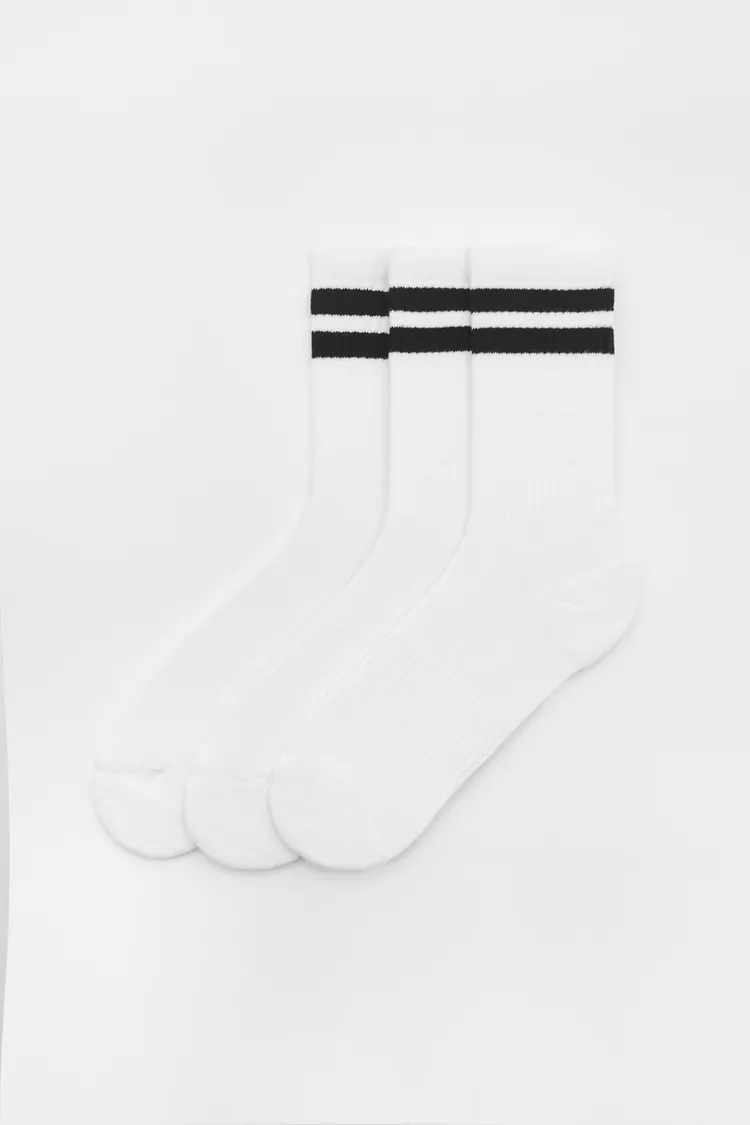 White sports socks