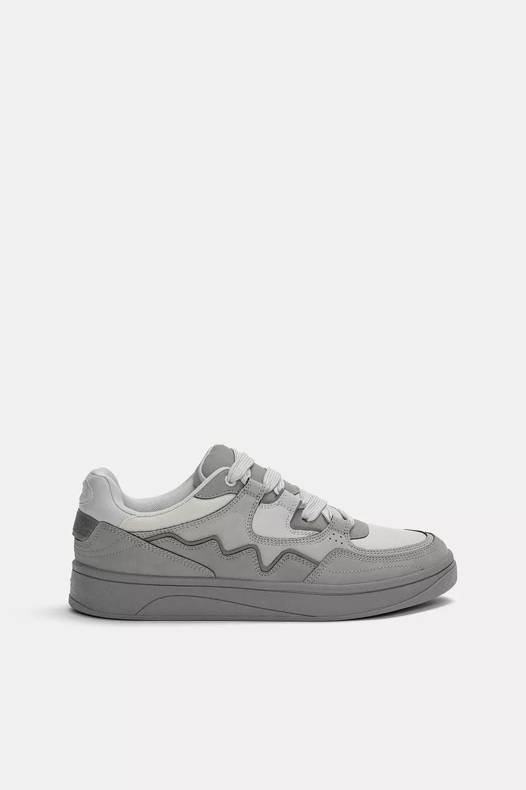 STWD panelled skate trainers