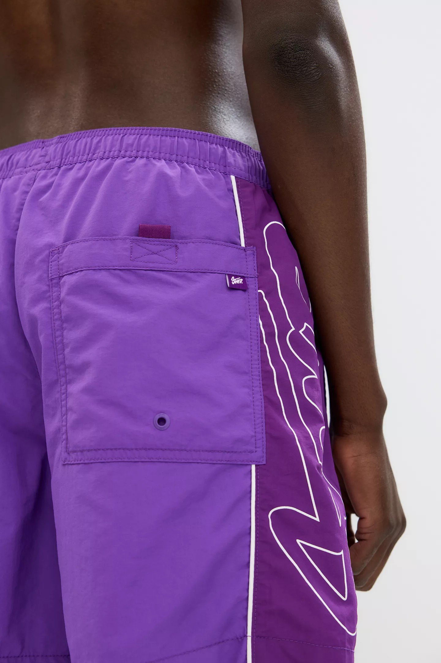 STWD swim shorts with side stripes