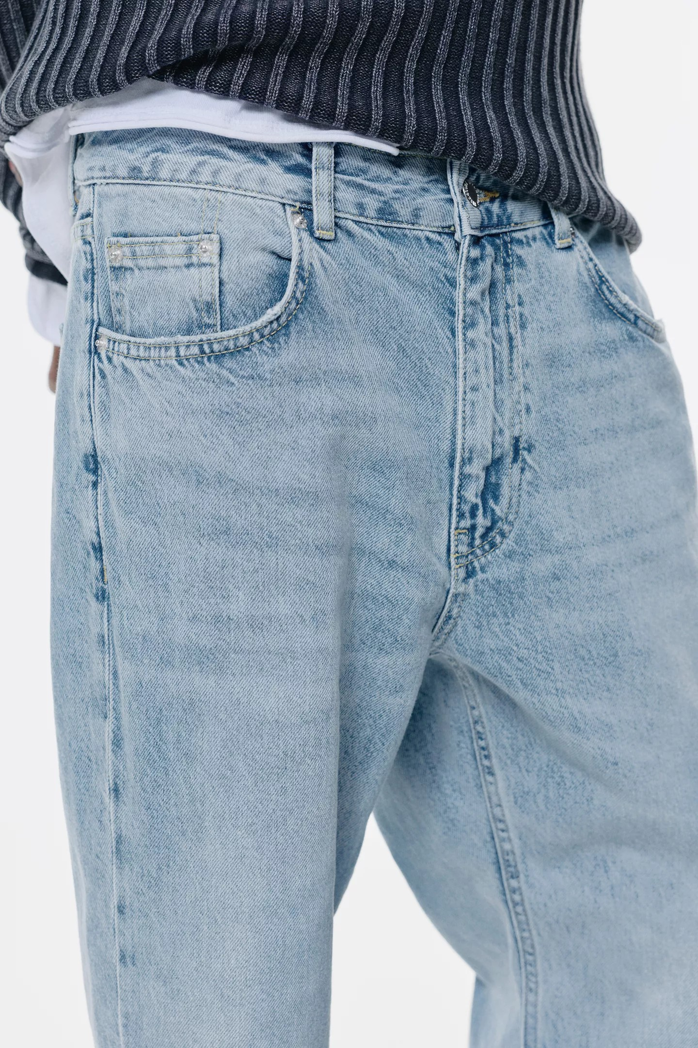 Slim fit çan paça jean