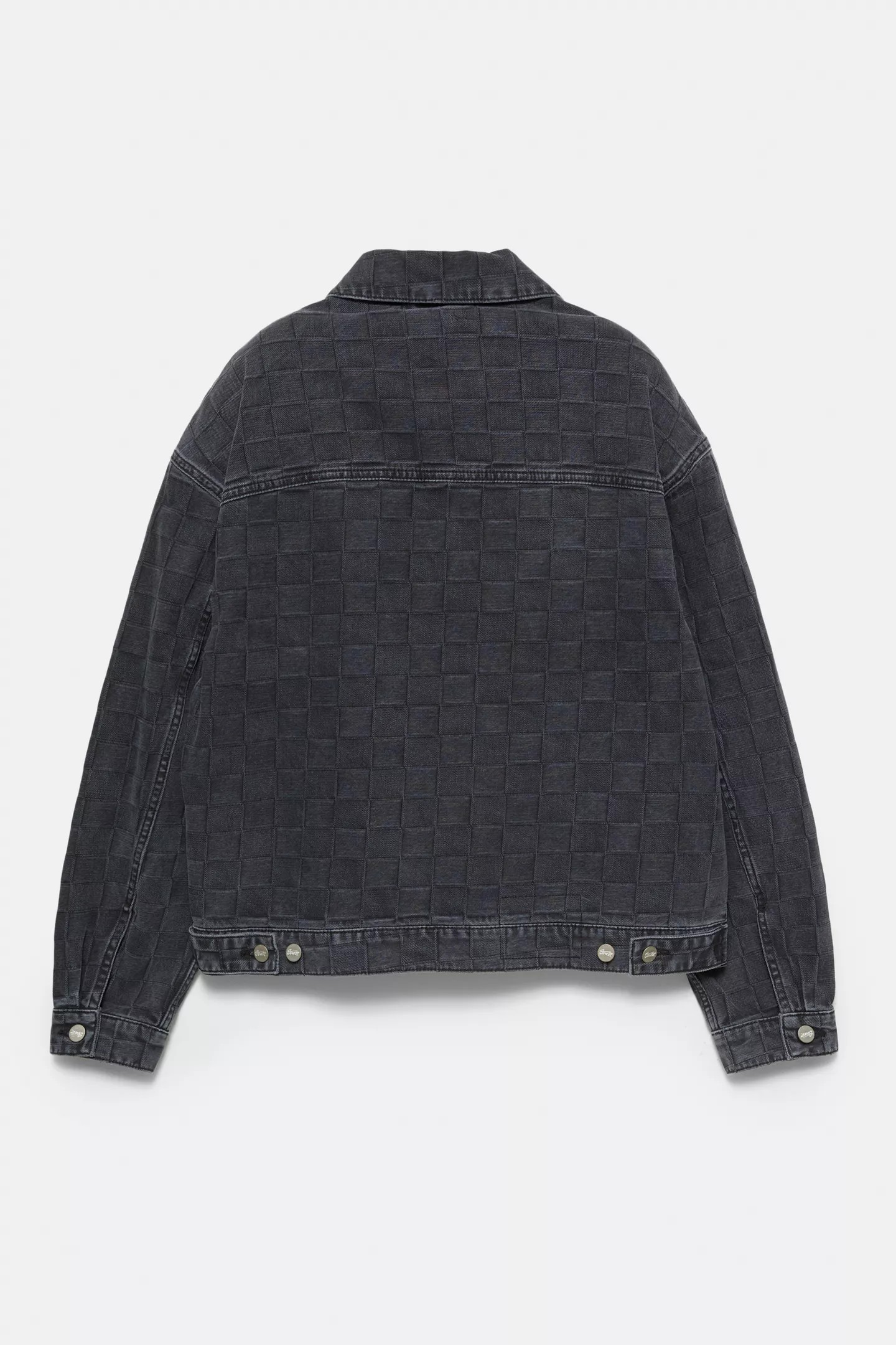 Plaid denim gödəkçə