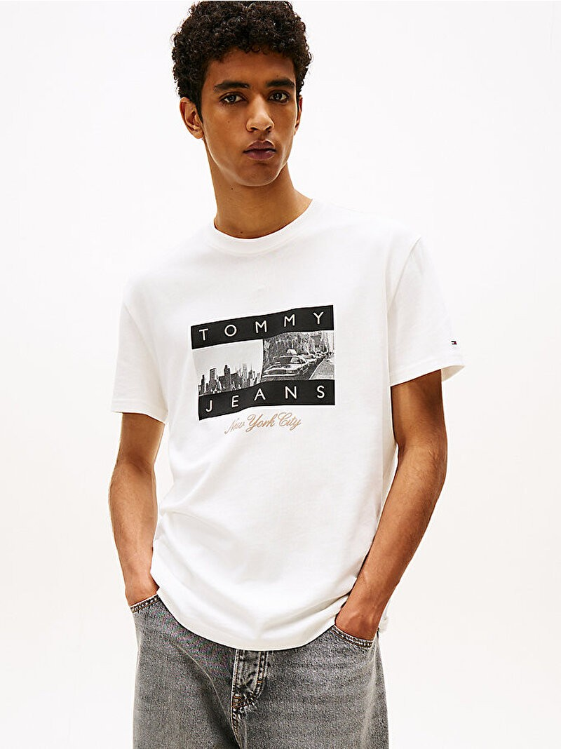 Men's TJM Regular Photo Flag T-Shirt