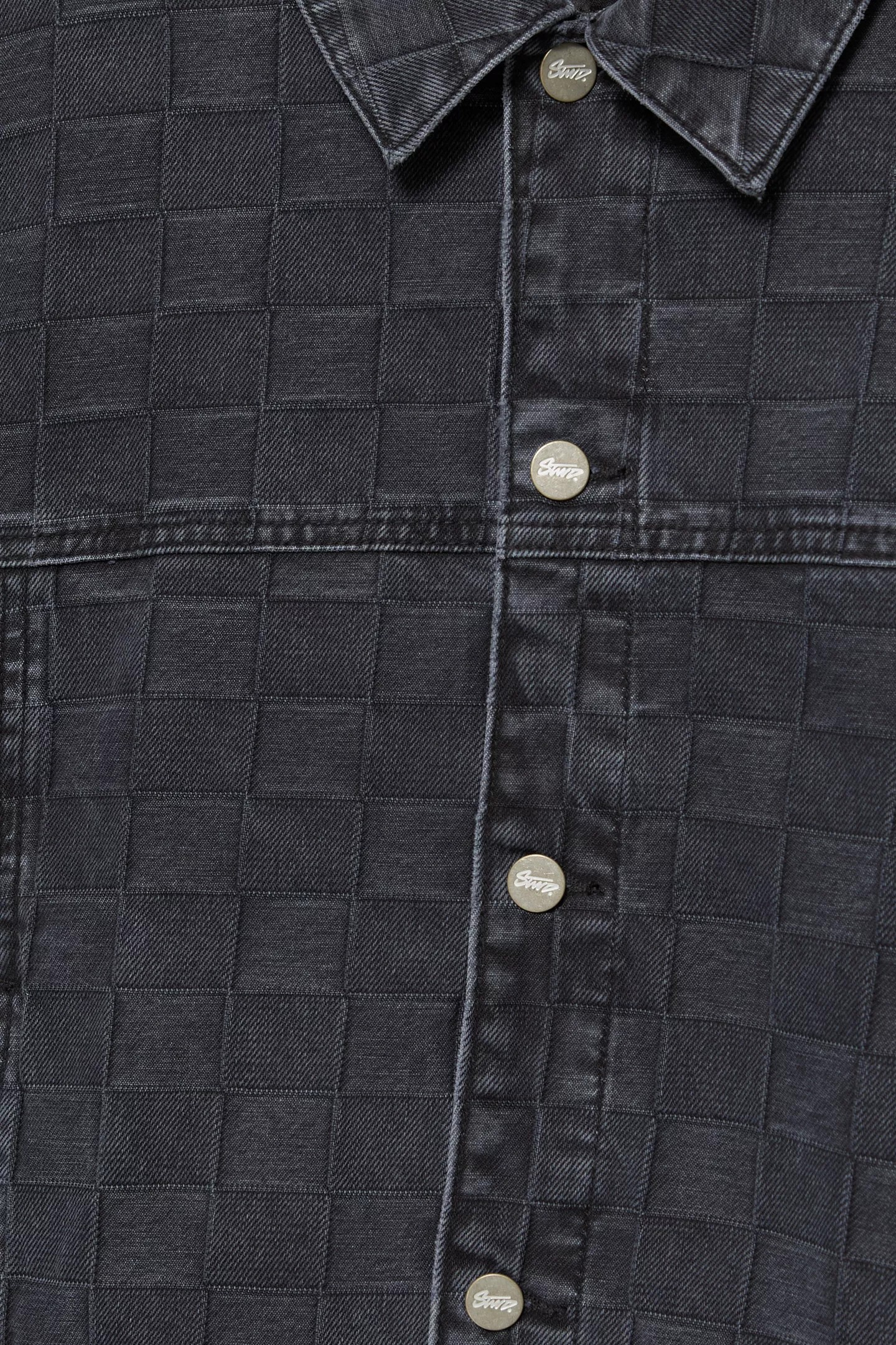 Plaid denim gödəkçə