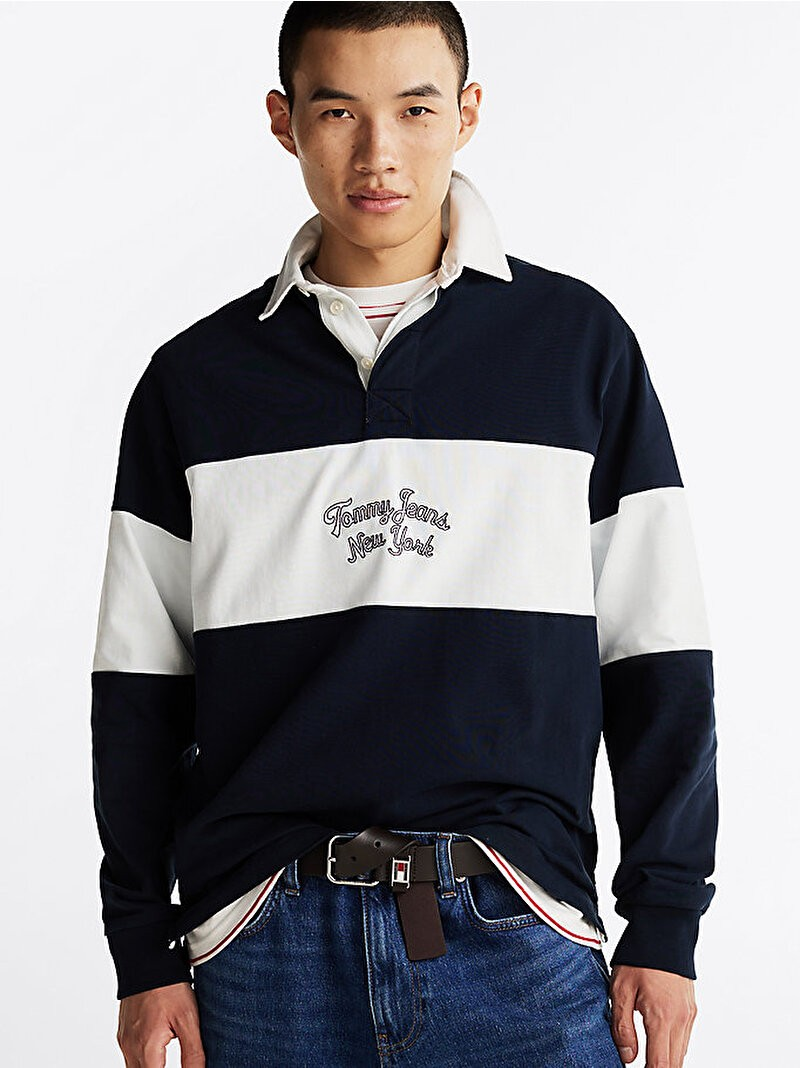 Men's TJC Colorblock Rugby Polo T-Shirt