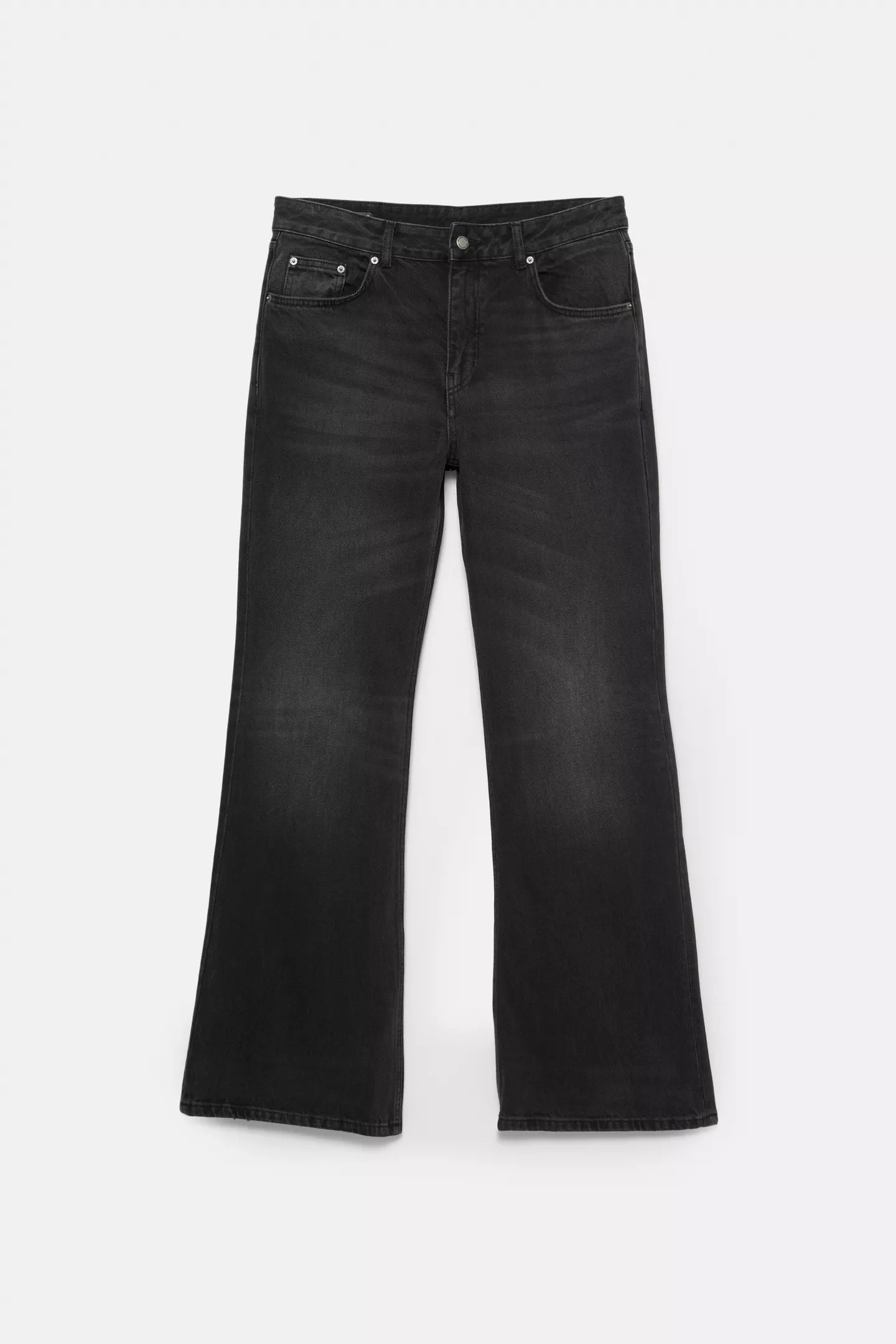 Slim fit bell-leg jeans