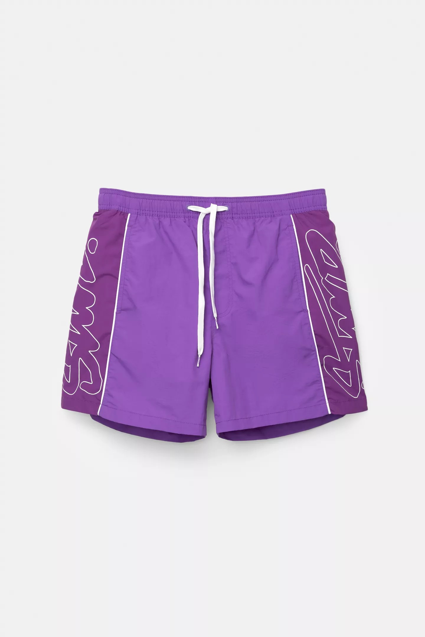 STWD swim shorts with side stripes