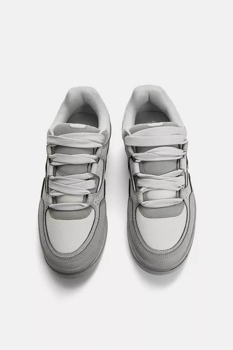 STWD panelled skate trainers