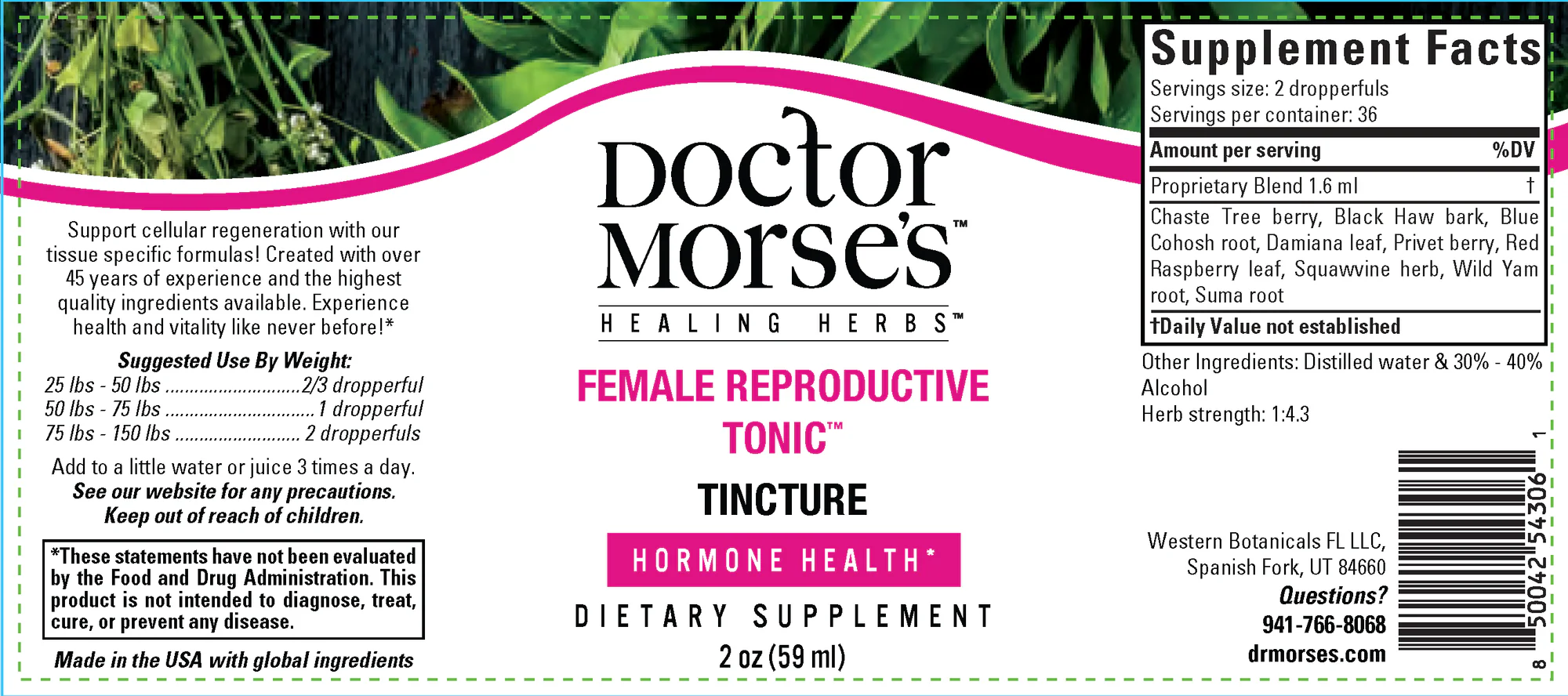 Female Reproductive Tonic (59 ml tinktūra)