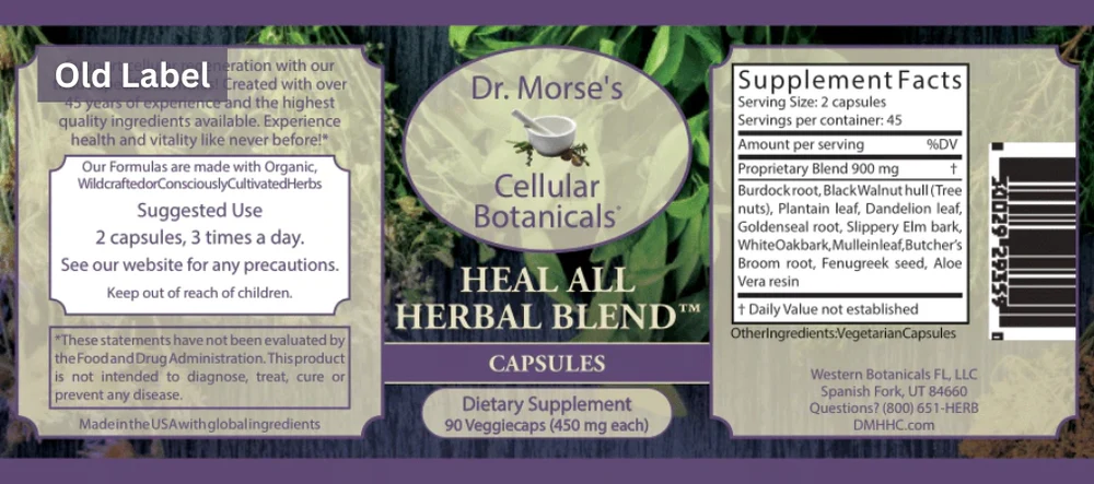 Heal All Herbal Blend (90 kapsulių)