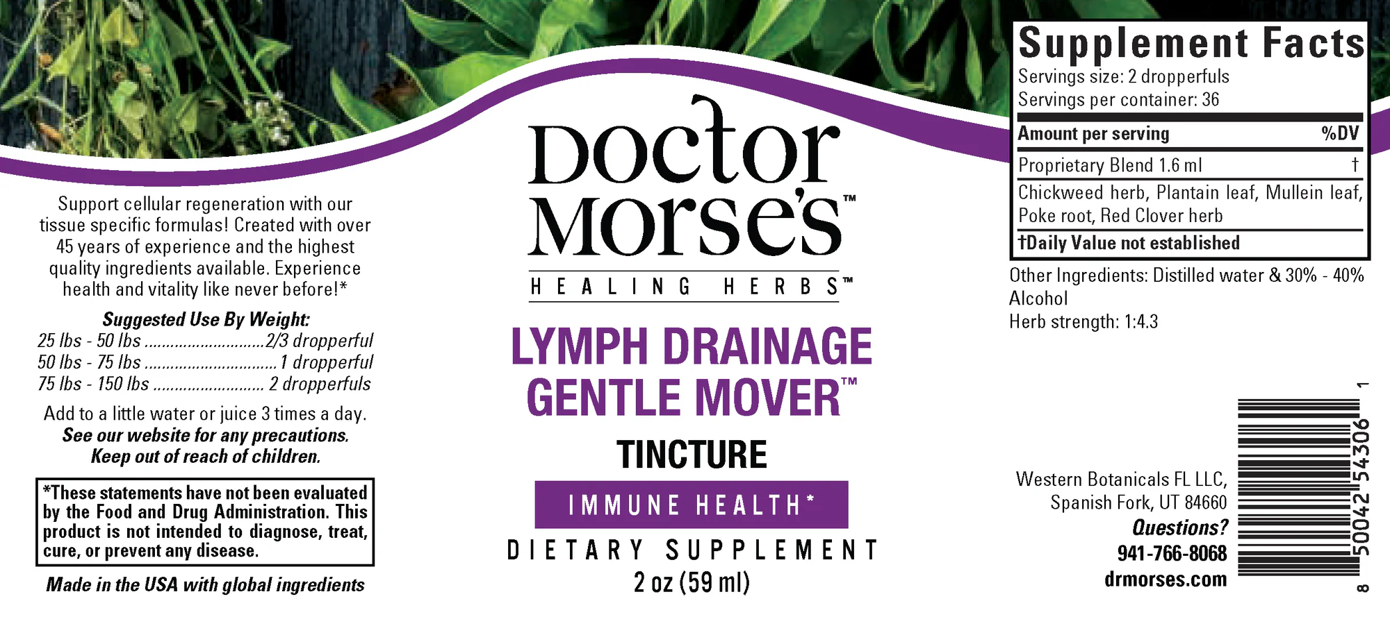 Lymph Drainage Gentle Mover (59 ml tinktūra) (Lymphatic System 1)