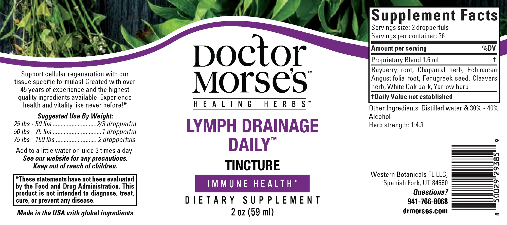 Lymph Drainage Daily (59 ml tinktūra) (Lymphatic System 2)