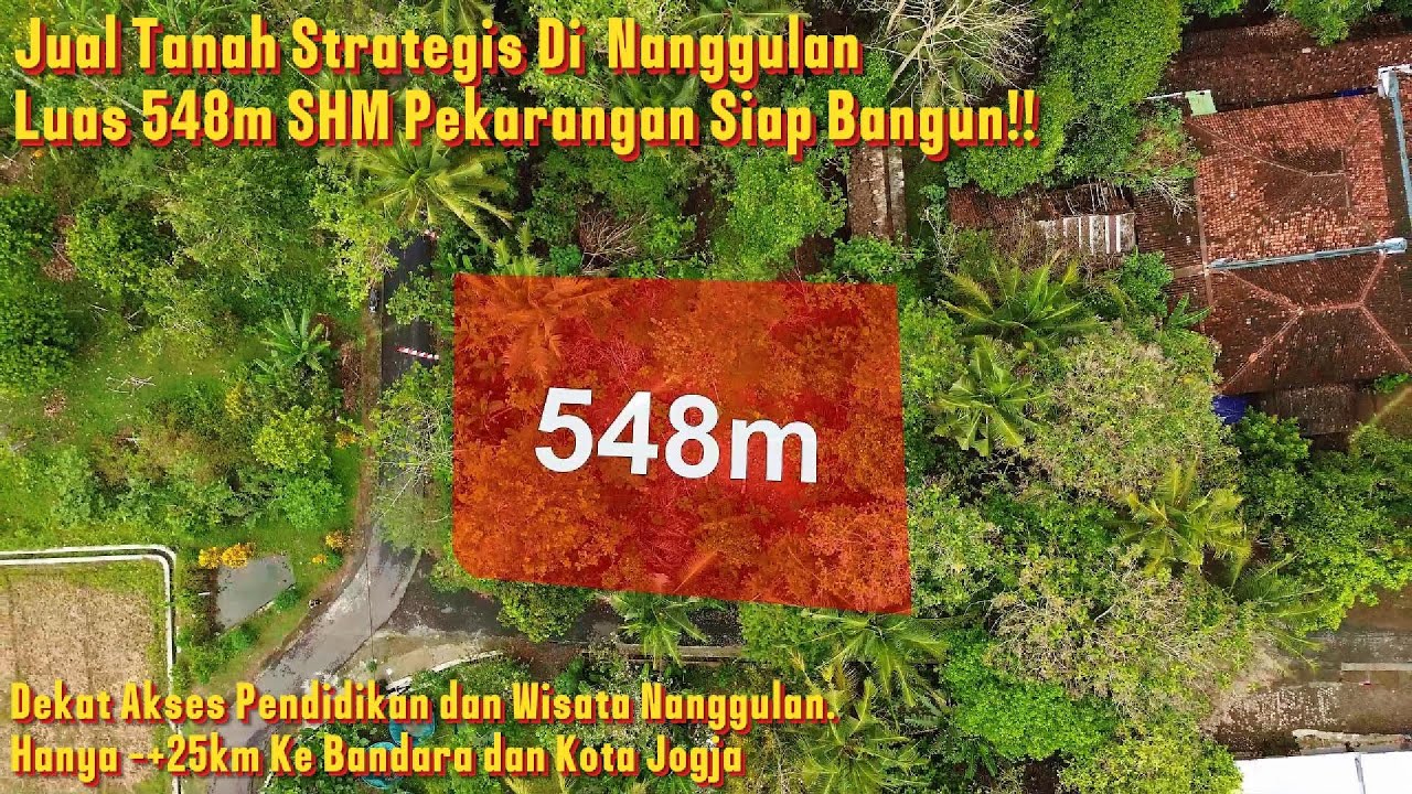 DL-057 Jual Tanah Hook Strategis Di Nanggulan Luas 548m² Dekat Wisata Nanggulan, Bandara, Kota Jogja!!!